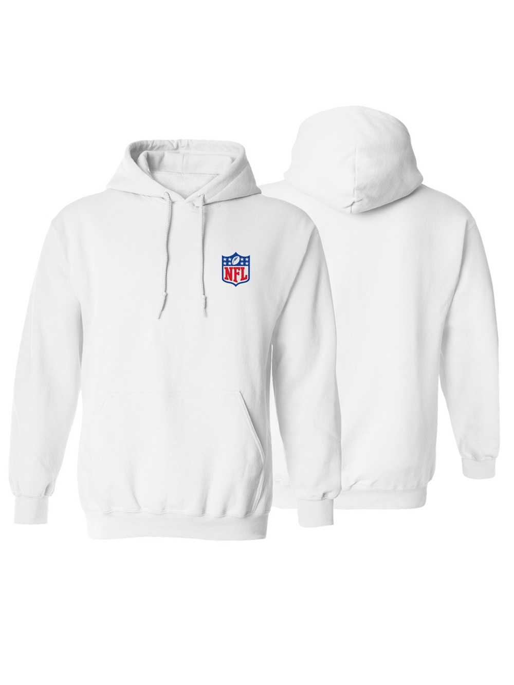 Men’s NFL Logo Embroidered Pullover Hoodie White